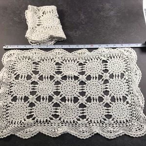 Stash of vintage doilies handmade by Gram